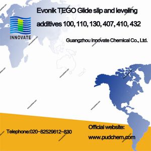 Evonik TEGO Glide slip and leveling additives 100, 110, 130, 407, 410, 432