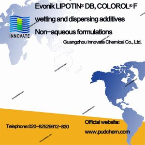 Evonik LIPOTIN® DB, COLOROL® F wetting and dispersing additives Non-aqueous formulations