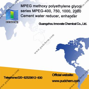 MPEG methoxy polyethylene glycol series MPEG-400, 750, 1000, 2000 Cement water reducer, enhancer