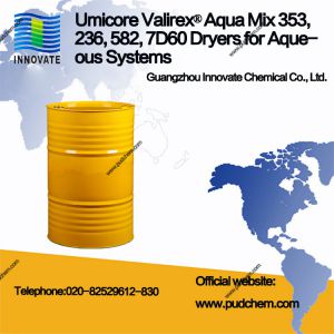 Umicore Valirex® Aqua Mix 353, 236, 582, 7D60 Dryers for Aqueous Systems