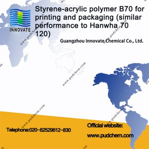 Styrene-acrylic polymer B70 for printing and packaging (similar performance to Hanwha 70 120)